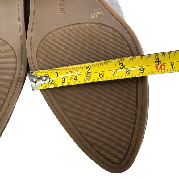 Lucky Brand Morriah D'orsay Leather Block Heel Low Ankle Booties Size 8.5M - Picture 14 of 16